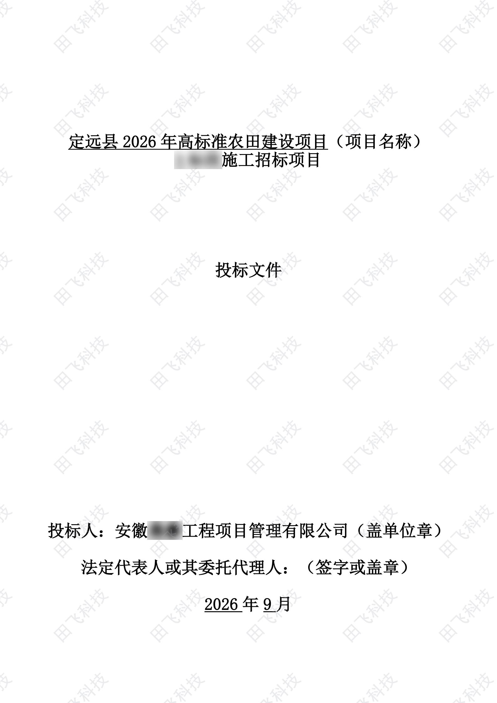 工程技术标编制 · 案例脱敏