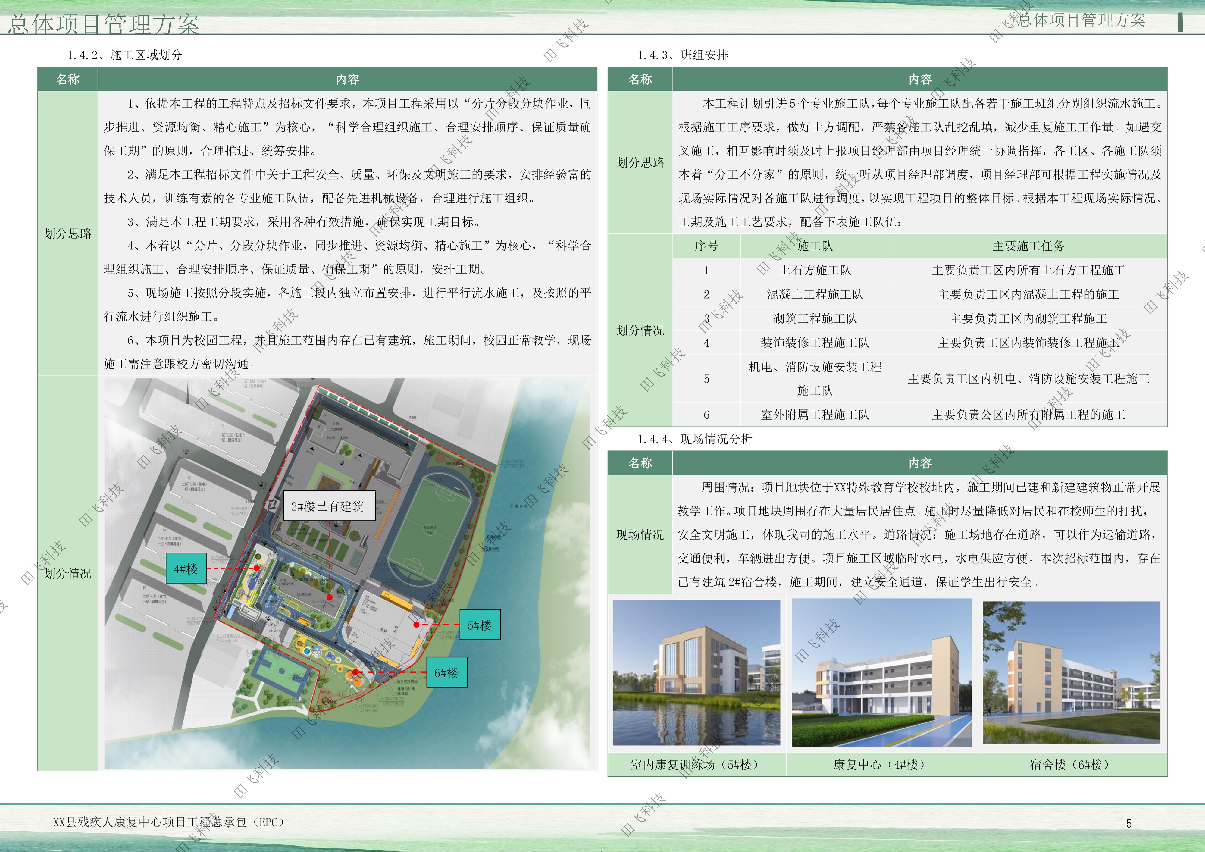 工程总承包项目技术标 · 风险分担版面（案例脱敏）