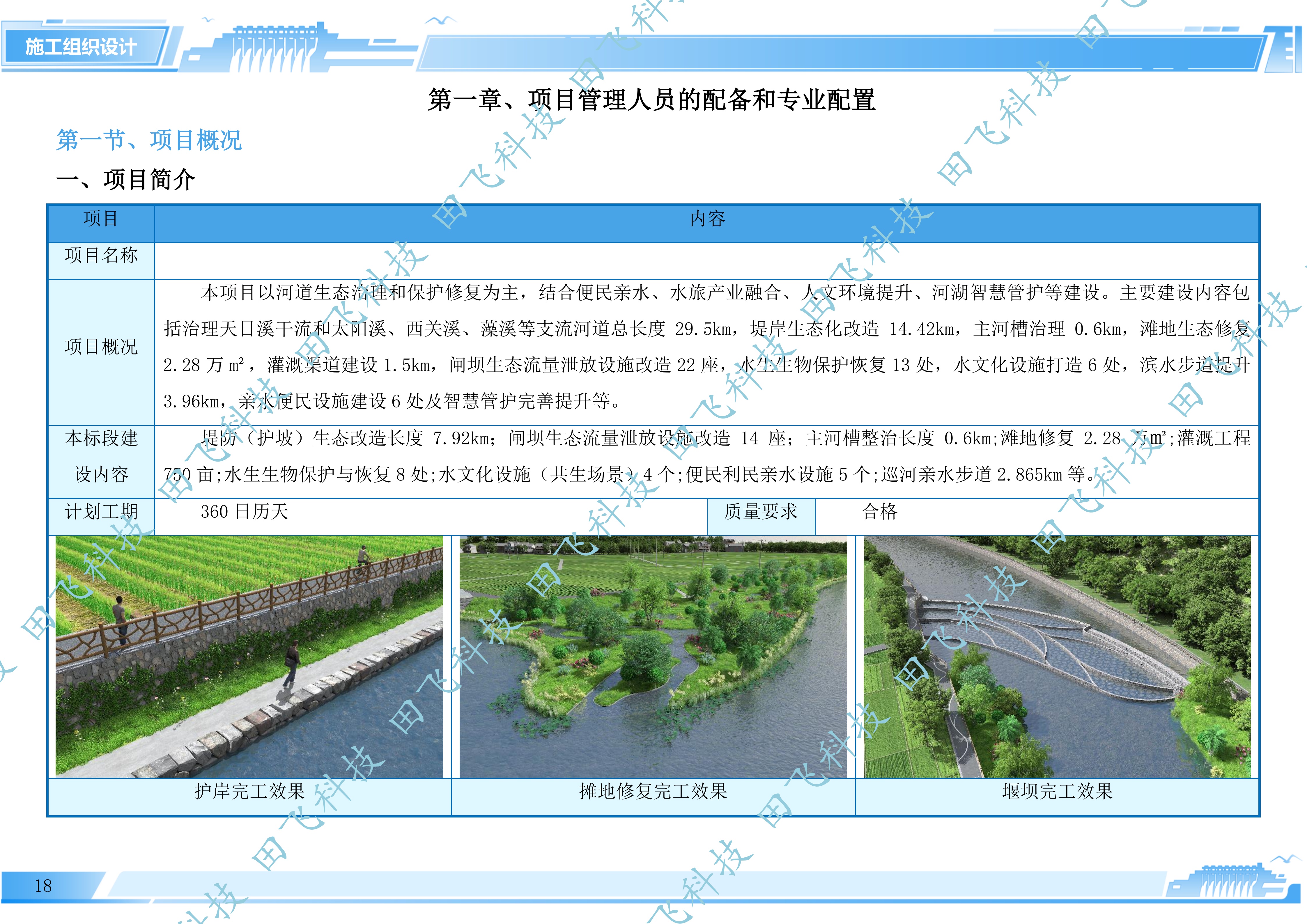 幸福河湖建设技术标 · 导流度汛版面（案例脱敏）
